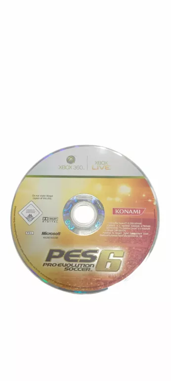 GRA NA XBOX 360 PRO EVOLUTION SOCCER 6 PES 6