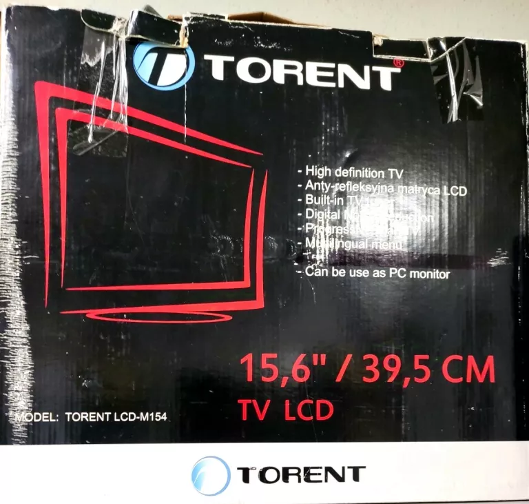 TELEWIZOR TORENT LCD-M154 15,6'' Z PILOTEM