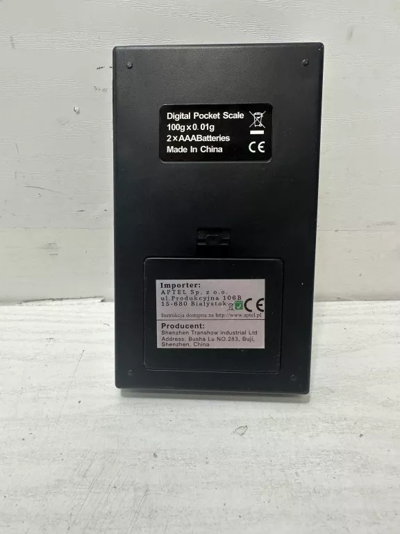 WAGA JUBILERSKA ELEKTRONICZNA MAŁA KIESZONKOWA PRECYZYJNA MINI 500G 0.01G