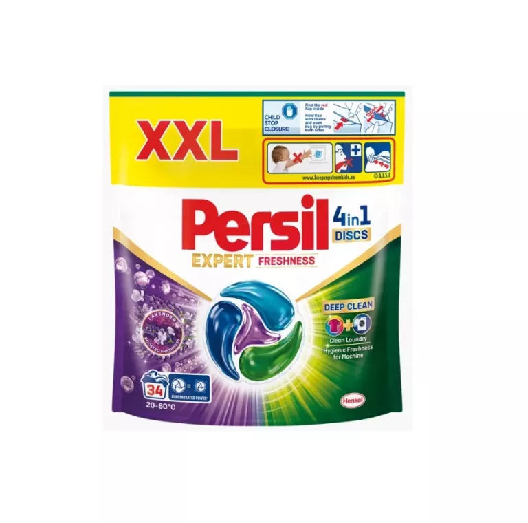 KAPSUŁKI DO PRANIA PERSIL EXPERT FRESHNESS DISC 4 IN 1 34 SZTUKI LAWENDA