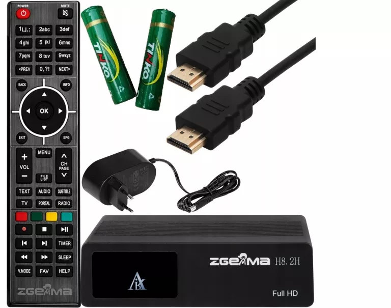 TUNER ZGEMMA H8.2H DEKODER SAT + DVB-T2 HEVC ENIGMA2 E2