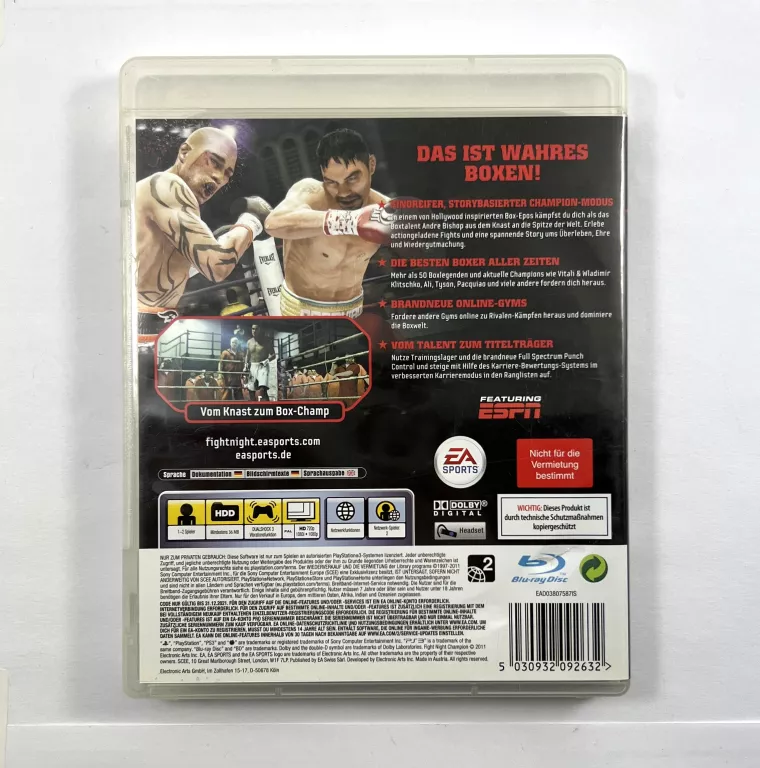 GRA PS3 EA SPORTS FIGHT NIGHT CHAMPION