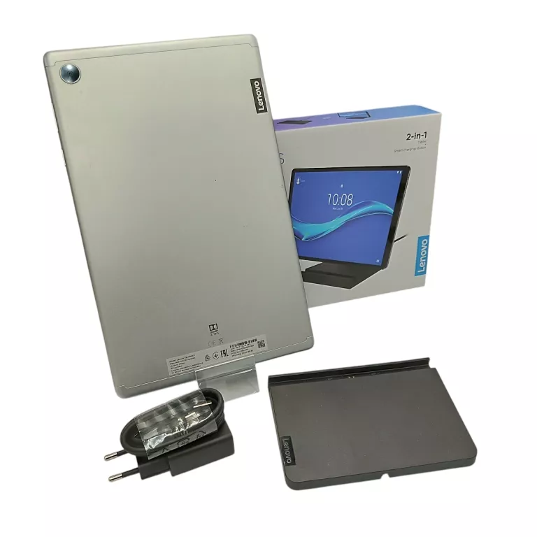 TABLET LENOVO TAB M10 FHD PLUS 4/64 GB + PUDEŁKO ŁADOWARKA I KABEL + STACJ