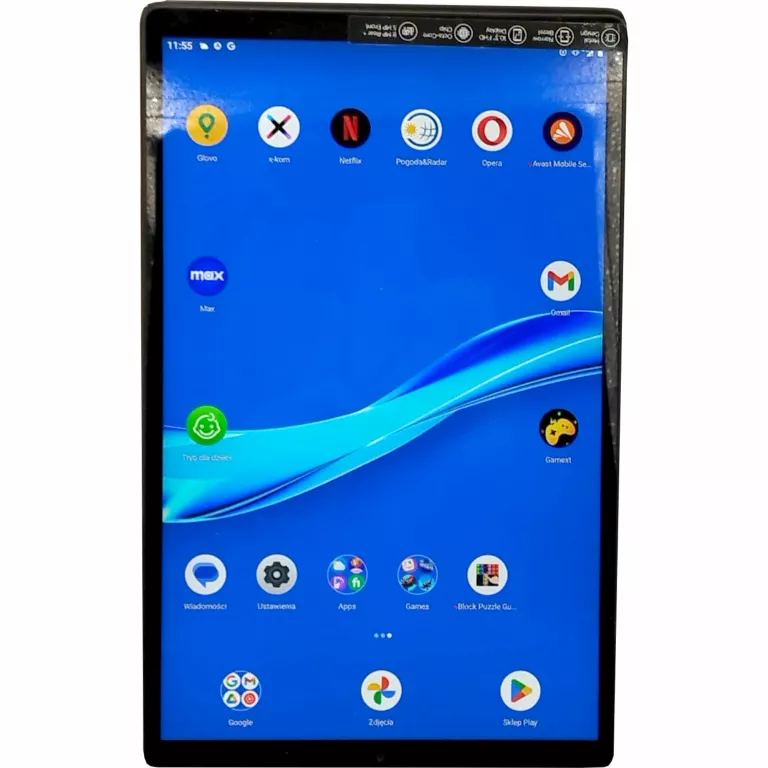 TABLET LENOVO TAB M10 FHD PLUS 4/64 GB + PUDEŁKO ŁADOWARKA I KABEL + STACJ