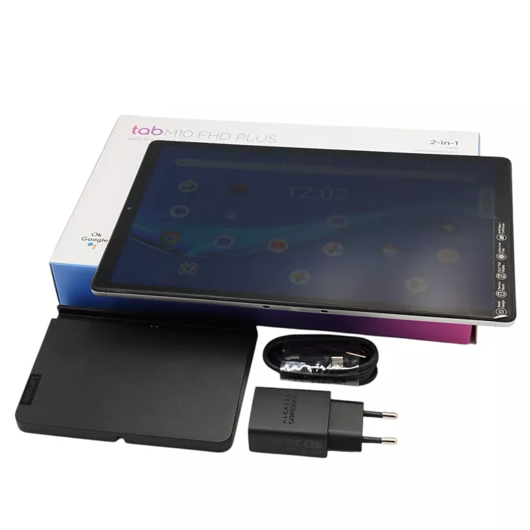 TABLET LENOVO TAB M10 FHD PLUS 4/64 GB + PUDEŁKO ŁADOWARKA I KABEL + STACJ
