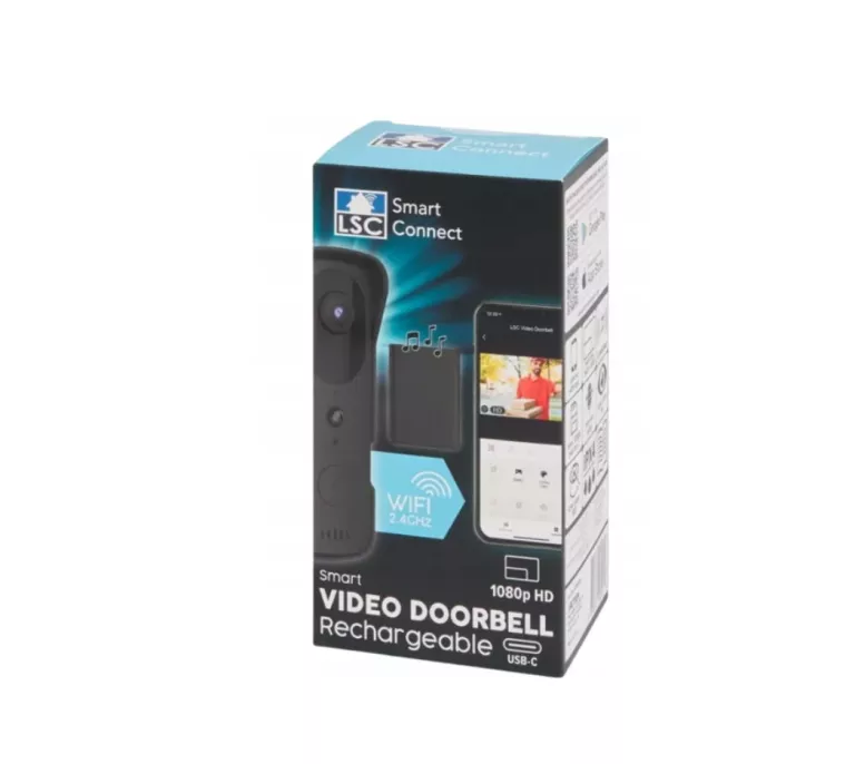 WIDEOWIZJER DOMOFON LSC SMART CONNECT VIDEO DOORBELL 1080P