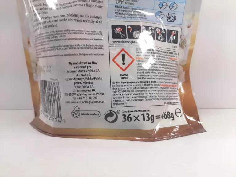 EDEN ULTRA GOLD JASMIN KAPSUŁKI DO PRANIA 36 SZT