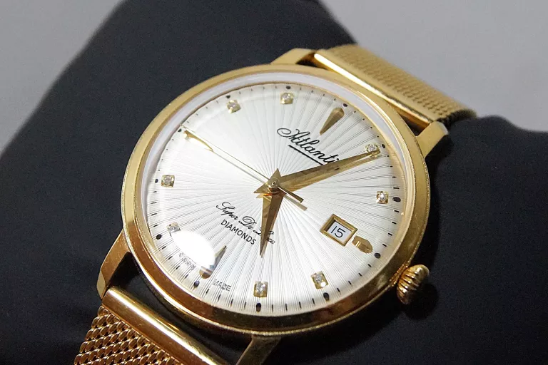ZEGAREK ATLANTIC DE LUXE DIAMONDS SAPPHIRE 29355