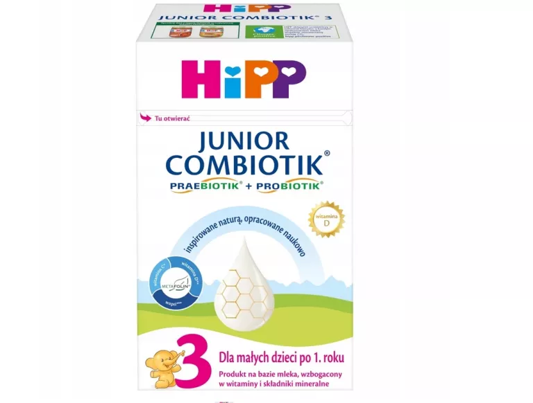 HIPP 3 JUNIOR COMBIOTIK MLEKO PO 1. R.Ż. 550G