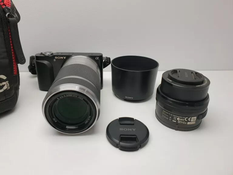APARAT SONY NEX-3N AKCESORIA OBIEKTYW X2 SONY SEL55210 SELP1650