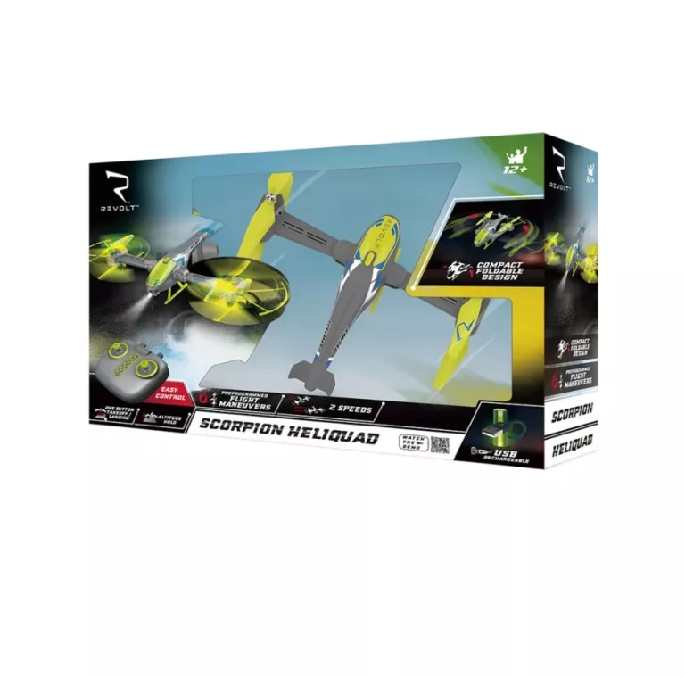 DRON-HELIKOPTER ZDALNIE STEROWANY REVOLT SKORPION HELIQUAD