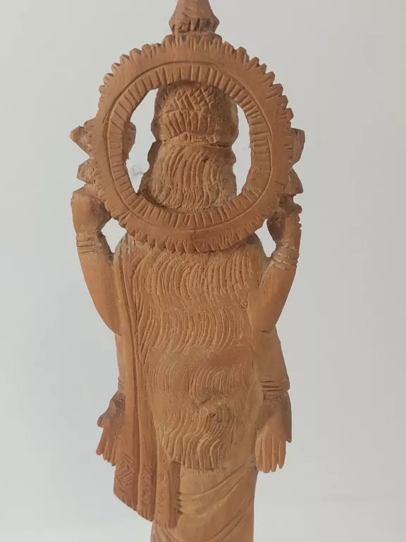 FIGURKA BOGINI HINDUSKA DRZEWO SANDAŁOWE RZEŹBA 20 CM