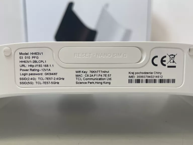 ROUTER TCL LINKHUB HH63V1