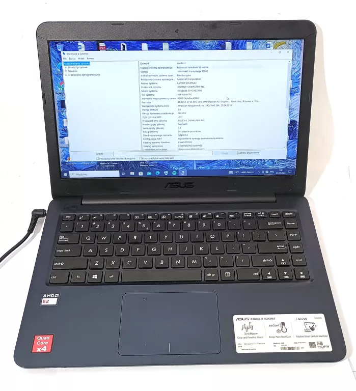 LAPTOP ASUS E402 15 "  + ZASILACZ