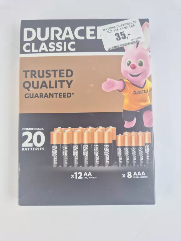 BATERIE DURACELL 20 SZT 12X AA 8X AAA