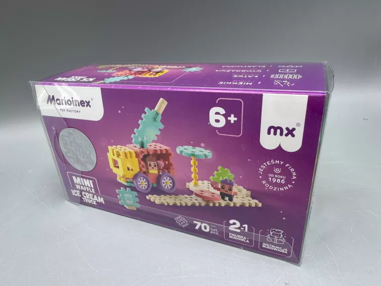 MINI WAFFLE ICE CREAM TRUCK 70 EL. MARIOINEX TOY FACTORY