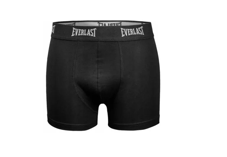 BOKSERKI MĘSKIE EVERLAST 2PAK CZARNE L DOPASOWANY KRÓJ 2 SZT