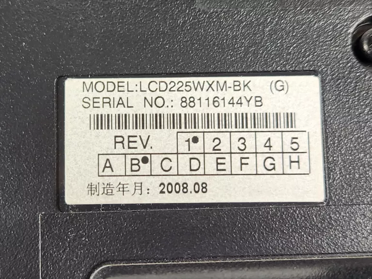 MONITOR NEC LCD225WXM-BK 22''
