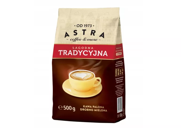 KAWA ASTRA MIELONA ŁAGODNA TRADYCYJNA 500 G