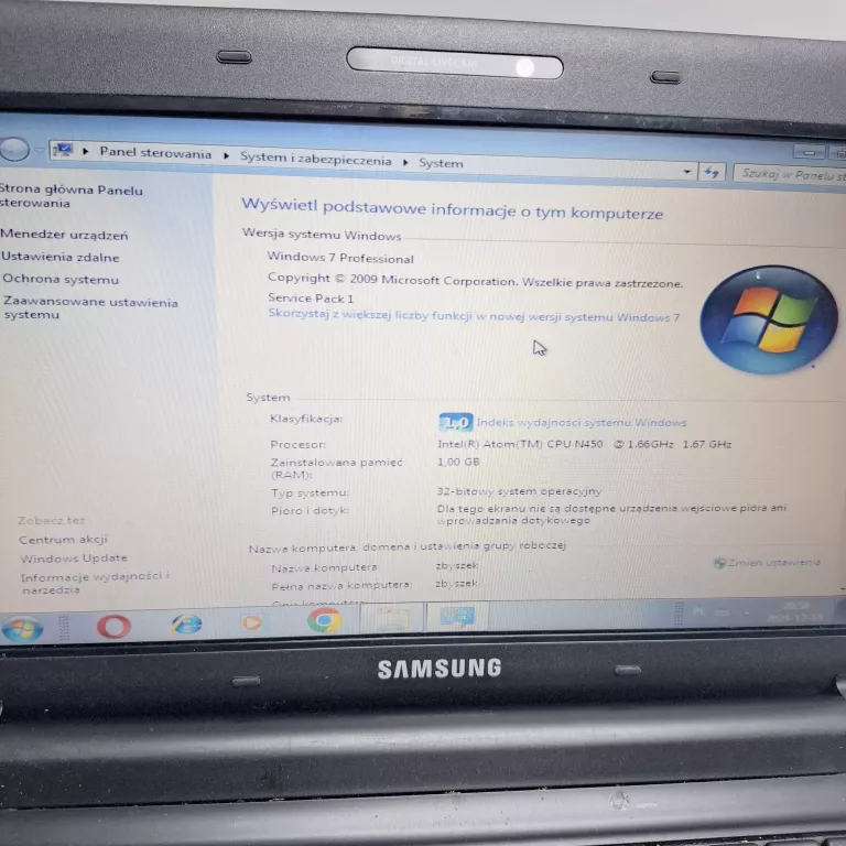 LAPTOP SAMSUNG N150 1GB/150GB INTEL ATOM