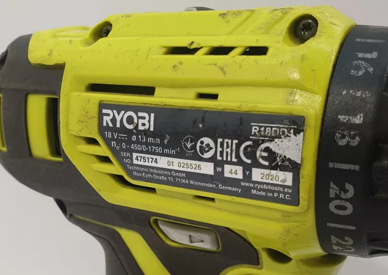 RYOBI AKUMULATOROWA WIERTARKO-WKRĘTARKA R18DD4