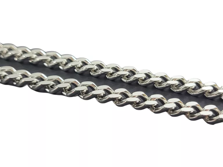 SB023 SREBRO 925 POKAŹNY GRUBY ŁAŃCUSZEK PANCERKA DŁUGOŚĆ 51 CM