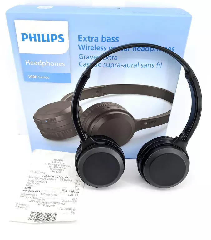 SŁUCHAWKI PHILIPS TAH1108BK GWARANCJA