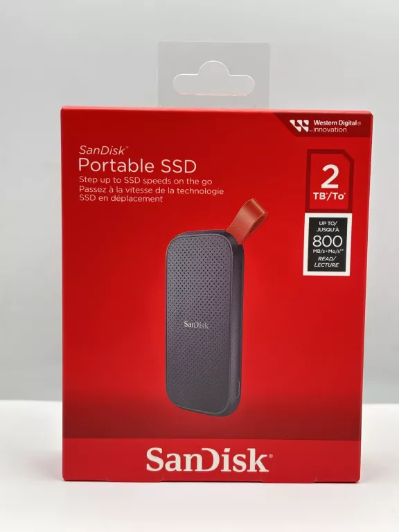 DYSK ZEWNĘTRZNY SSD SANDISK PORTABLE 2TB FABRYCZNIE ZAPAKOWANY!