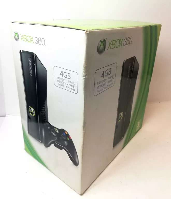 KONSOLA XBOX 360 4GB KOMPLET JAK DAŁ PRODUCENT PUDEŁKO