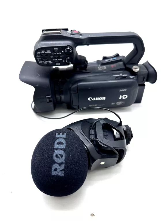 KAMERA CYFROWA CANON XA20 + MIKROFON RODE ETUI