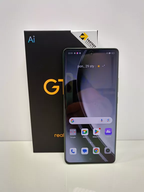 TELEFON REALME GT6 16/512GB ZIELONY STAN IDEALNY KPL