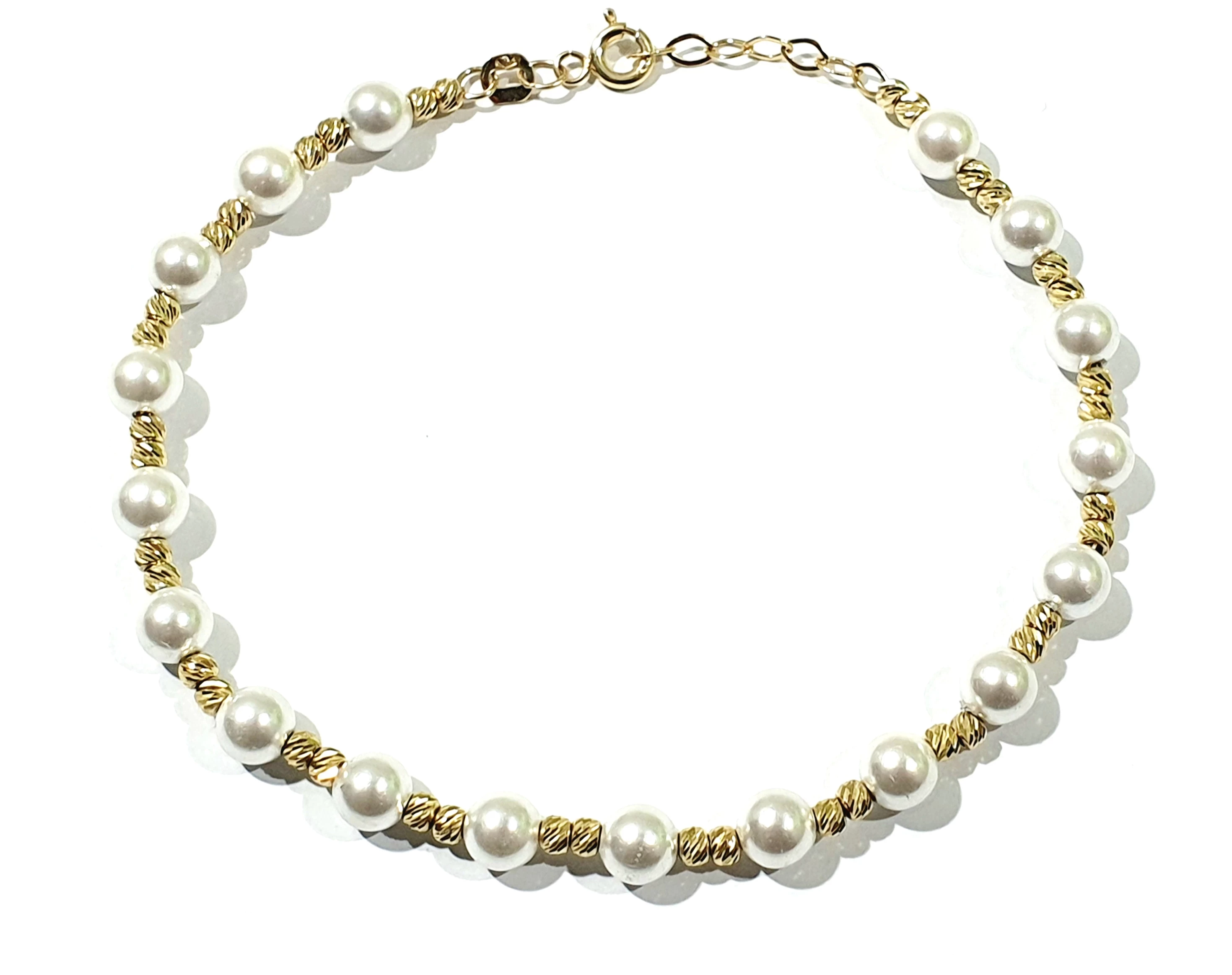 zlota-bransoletka-z-perlami-syntetycznymi-585571g-dlugosc-195cm-dzialynskiego-1-swarzedz