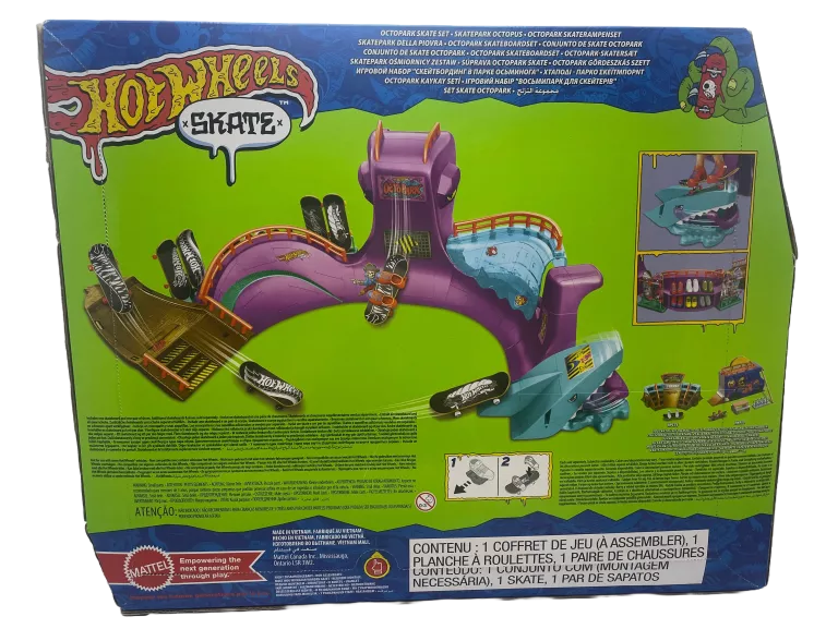 DESKOROLKA RAMPA HOT WHEELS SKATE OCTOPARK SKATE SET HMK01