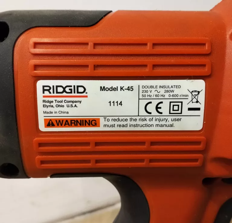 PRZEPYCHACZ DO RUR RIDGID K-45 280W KOMPLET