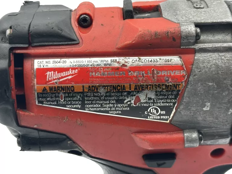WKRĘTARKA MILWAUKEE M18 FUEL FD2 BODY CAT NO. 2604-20 AKU 5.0AH 18V!