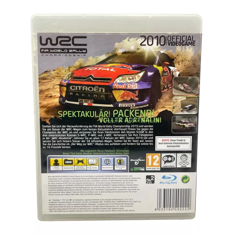 GRA PS3 WRC FIA WORLD RALLY CHAMPIONSHIP