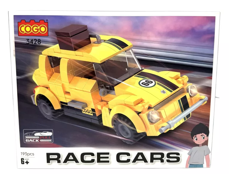 KLOCKI COGO RACE CARS 3428 KOMPLET