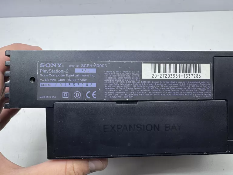 KONSOLA SONY PLAYSTATION 2 PS2 SCPH-50003 ZESTAW