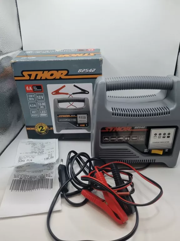 STHOR PROSTOWNIK AKUMULATORA 82542 6A 12V KOMPLET Z GWARANCJA