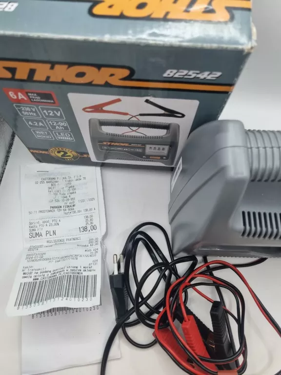 STHOR PROSTOWNIK AKUMULATORA 82542 6A 12V KOMPLET Z GWARANCJA