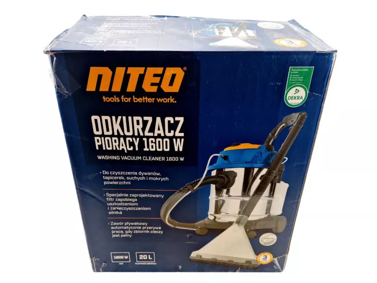 NITEO | ODKURZACZ PIORĄCY 1600W | KARTON