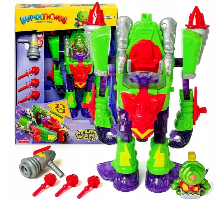 SUPERTHINGS SUPER THINGS ZINGS TURBO WARRIOR SPEED ROBOT AUTO TRANSFORMER