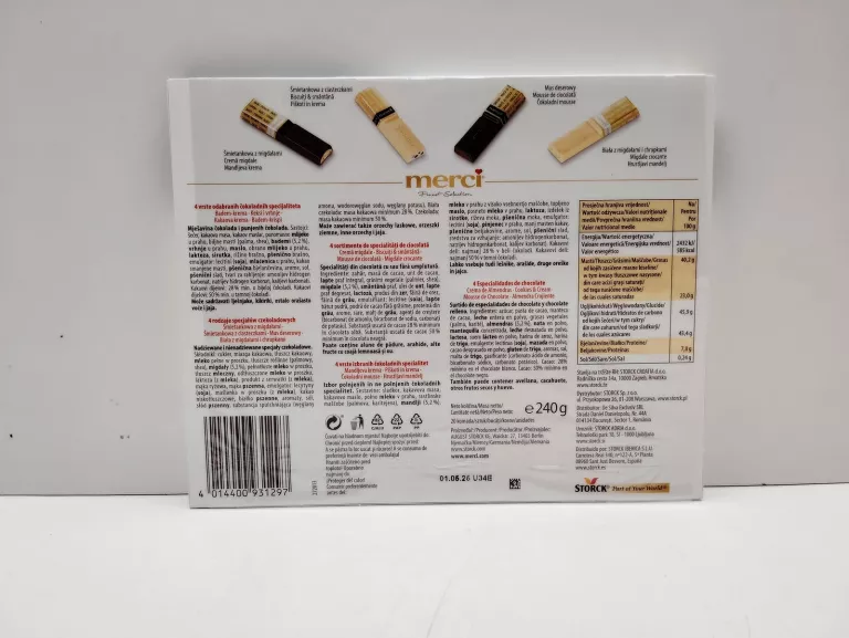 MERCI BLACK & WHITE SELECTION CZEKOLADKI 240G