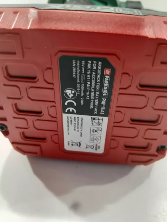 PARKSIDE PALP 16 A1 KOMPRESOR AKUMULATOROWY + AKUMULATOR PAP 16 A1