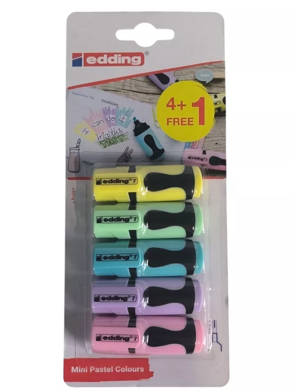 MINI PASTELS COLOURS EDDING 4 + 1