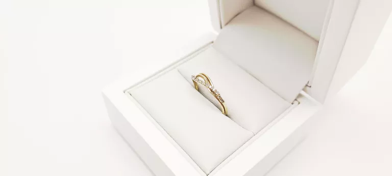 SKROMNY ZŁOTY PIERŚCIONEK P.585 R.15