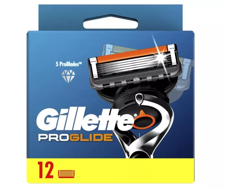 GILLETTE PROGLIDE, OSTRZA DO MASZYNKI DO GOLENIA DLA MĘŻCZYZN, 12 SZT