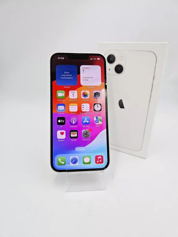 TELEFON APPLE IPHONE 13 256GB STARLIGHT KONDYCJA 89% RYSA