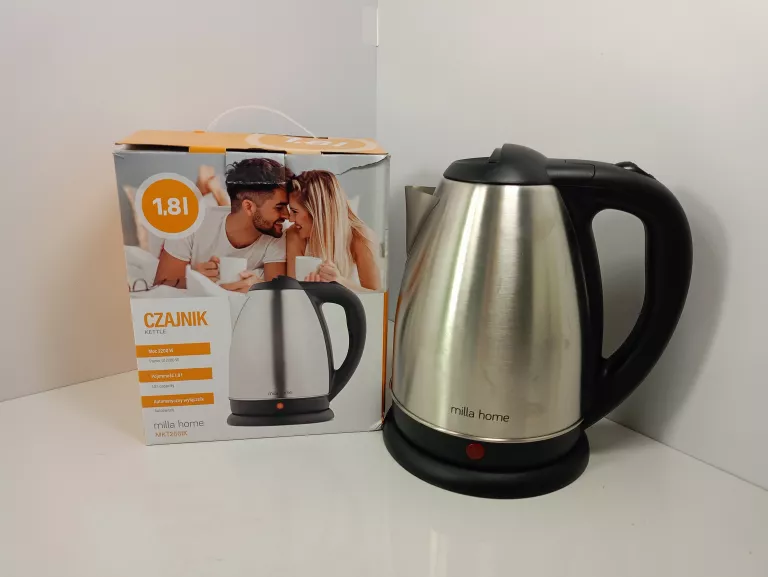 CZAJNIK ELEKTRYCZNY MILLA HOME MKT200IX 2200 W 1,8 L SREBRNY/SZARY