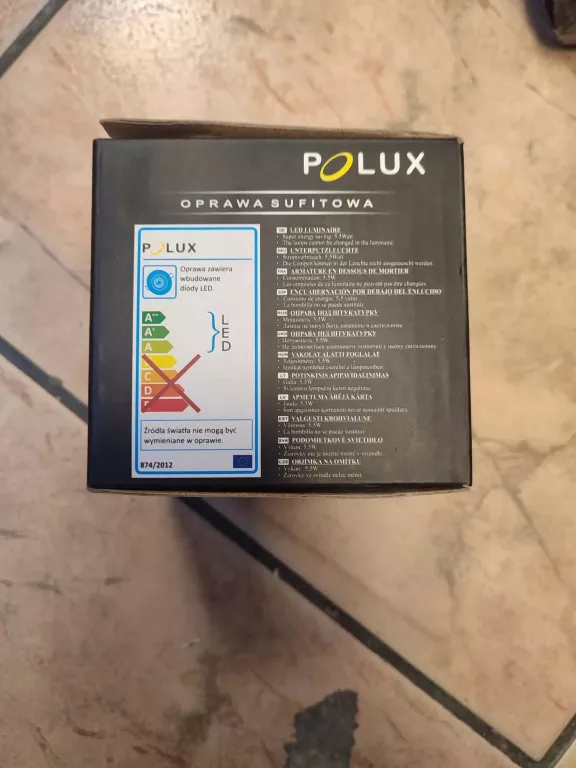 LAMPKA SUFITOWA POLUX PLATINUM 2 STAR
